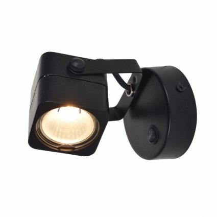 Спот Arte Lamp Lente A1314AP-1BK в современном стиле, цвет черный, мощность 50 Вт