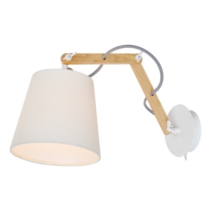 Спот Arte Lamp Pinoccio A5700AP-1WH в стиле лофт, цвет белый, мощность 40 Вт