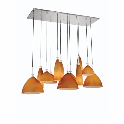 Подвесная люстра Lightstar Simple Light 810 810223 в современном стиле, цвет оранжевый