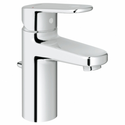 Смеситель для раковины Grohe Europlus с донным клапаном и ограничением расхода воды, однорычажный, хром