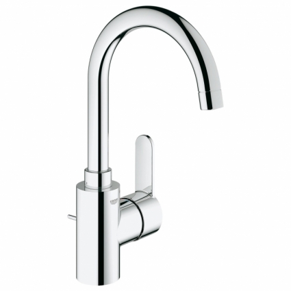 Смеситель для раковины Grohe Eurostyle Cosmopolitan с донным клапаном и высоким изливом, однорычажный, хром