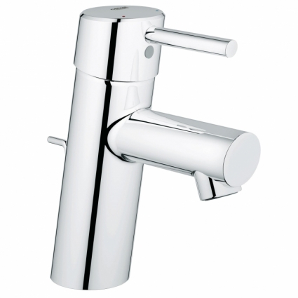 Смеситель для раковины Grohe Concetto с донным клапаном и ограничением расхода воды, однорычажный, хром
