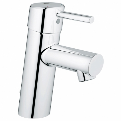 Смеситель для раковины Grohe Concetto с цепочкой с ограничением расхода воды, однорычажный, хром
