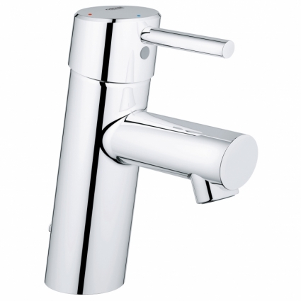 Смеситель для раковины Grohe Concetto с цепочкой и энергосберегающим картриджем, однорычажный, хром