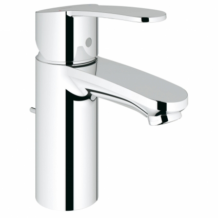 Смеситель для раковины Grohe Eurostyle Cosmopolitan с донным клапаном и ограничением расхода воды, однорычажный, хром