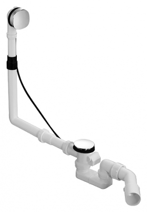 Слив-перелив Duravit 790289 белый, хром