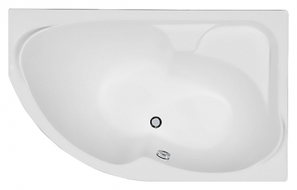 Акриловая ванна Aquanet Allento 170 R пристенная, асимметричная, объем 350 л.
