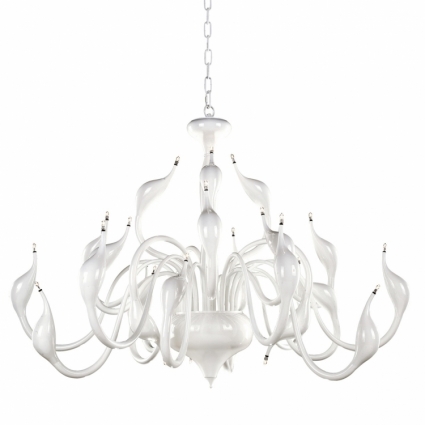 Подвесная люстра Lightstar Cigno Collo Wt 751246 в стиле Хай-тек, цвет белый