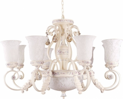 Подвесная люстра ST Luce Sogni SL251.503.09 в стиле прованс, цвет белый