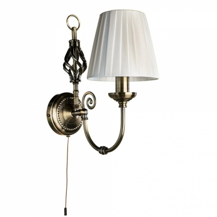 Бра Arte Lamp Zanzibar A8390AP-1AB в стиле модерн, цвет белый, мощность 40 Вт