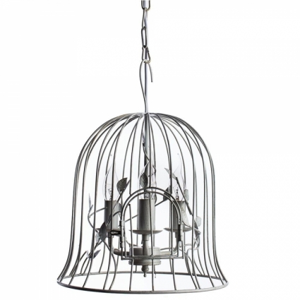 Подвесная люстра Arte Lamp Gabbia A1878SP-3WG в стиле кантри, цвет белый