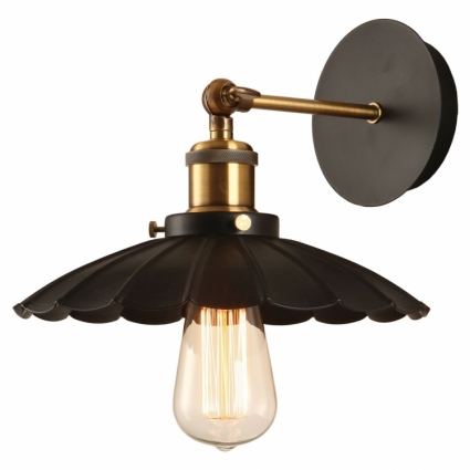 Бра ST Luce Karlo SLD969.401.01 в стиле лофт, цвет черный, мощность 60 Вт