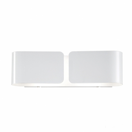 Настенный светильник Ideal Lux Clip AP2 Small Bianco в стиле Хай-тек, цвет белый