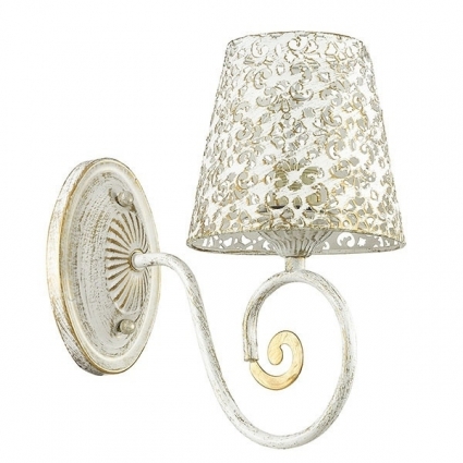 Бра Lumion Izidora 3465/1W в стиле прованс, цвет белый, мощность 60 Вт