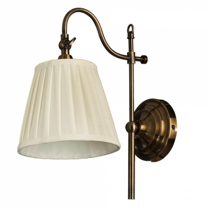 Бра Arte Lamp Seville A1509AP-1PB в стиле модерн, цвет белый, мощность 40 Вт