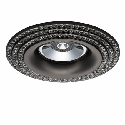 Встраиваемый светильник Lightstar Miriade 011977 в классическом стиле, цвет черный
