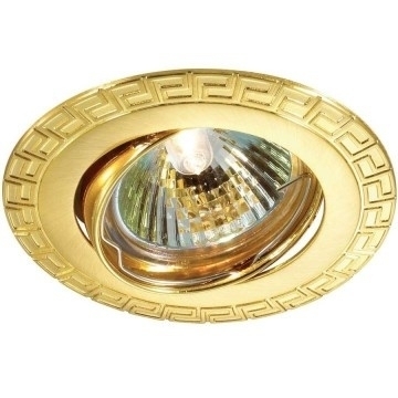 Встраиваемый светильник Novotech Coil 369619 в классическом стиле, цвет золотой
