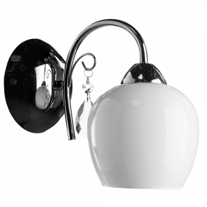 Бра Arte Lamp Millo A9548AP-1CC в стиле арт-деко, цвет белый, мощность 60 Вт