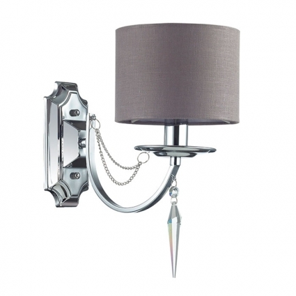 Бра Odeon Light Ofelia 3210/1W в стиле арт-деко, цвет серый, мощность 40 Вт