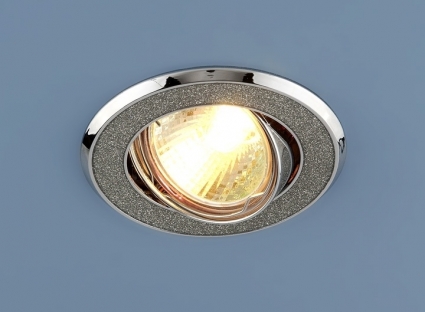 Встраиваемый светильник Elektrostandard 611 MR16 SL серебряный блеск/хром 4607138144147 в современном стиле, цвет серебро