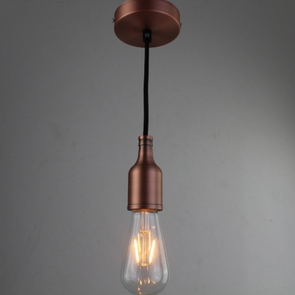 Ретро патрон с подвесом E27 Медный Sun Lumen 056-625, цвет медь