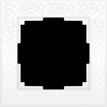 Werkel Рамка Flock на 1 пост белая WL05-Frame-01-white 4690389046704 в стиле прованс, цвет белый