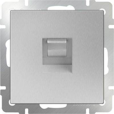 Werkel Розетка Ethernet RJ-45 серебряный WL06-RJ-45 4690389053931 цвет серебро