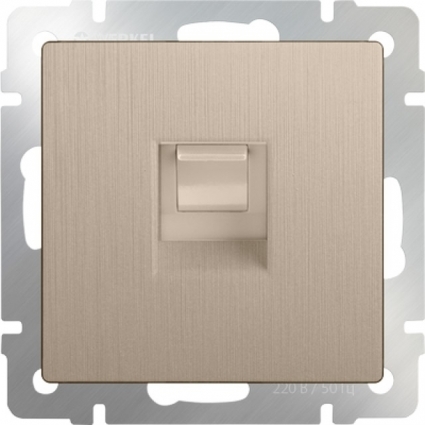 Werkel Розетка Ethernet RJ-45 шампань рифленая WL10-RJ-45 4690389085239 цвет золотой