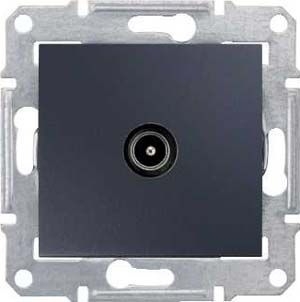Розетка TV оконечная Schneider Electric Sedna 1dB SDN3201670 в современном стиле, цвет черный