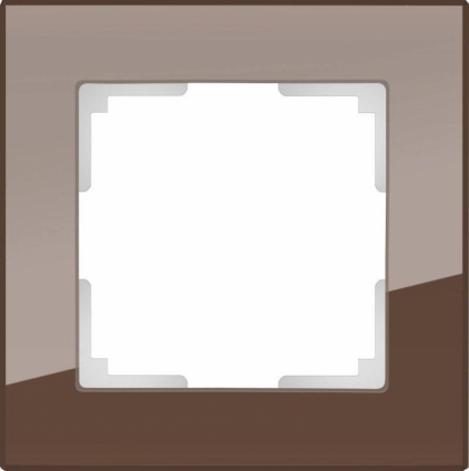 Werkel Рамка Favorit на 1 пост мокко WL01-Frame-01 4690389063749 в современном стиле, цвет коричневый
