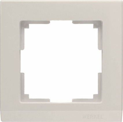 Werkel Рамка Stark на 1 пост слоновая кость WL04-Frame-01-ivory 4690389046506 в современном стиле, цвет бежевый