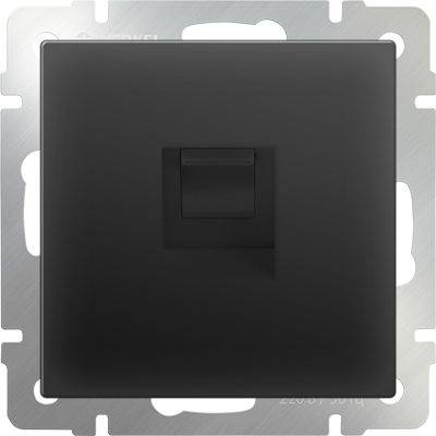 Werkel Розетка Ethernet RJ-45 черный матовый WL08-RJ-45 4690389054259 цвет черный