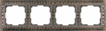 Werkel Рамка Antik на 4 поста бронза WL07-Frame-04 4690389054389 в классическом стиле, цвет бронза
