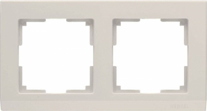 Werkel Рамка Stark на 2 поста слоновая кость WL04-Frame-02-ivory 4690389046513 в современном стиле, цвет бежевый