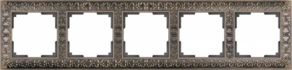 Werkel Рамка Antik на 5 постов бронза WL07-Frame-05 4690389063657 в классическом стиле, цвет бронза