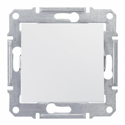 Выключатель одноклавишный Schneider Electric Sedna IP44 10A 250V SDN0100321 в современном стиле, цвет белый
