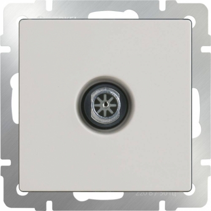 Werkel ТВ-розетка проходная слоновая кость WL03-TV-2W-ivory 4690389073489 в современном стиле, цвет бежевый
