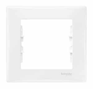 Рамка 1-постовая Schneider Electric Sedna SDN5800121 в современном стиле, цвет белый