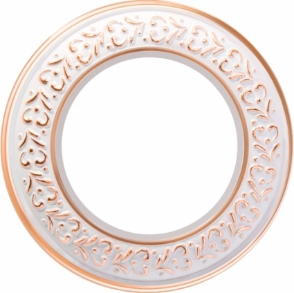 Werkel Рамка Antik Runda на 1 пост белое золото WL70-frame-01 4690389106477 в классическом стиле, цвет золотой