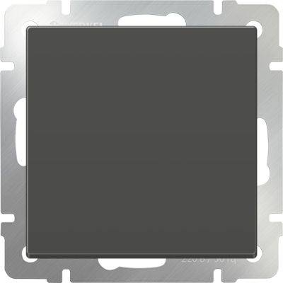 Werkel Выключатель одноклавишный проходной серо-коричневый WL07-SW-1G-2W 4690389053986 цвет серый