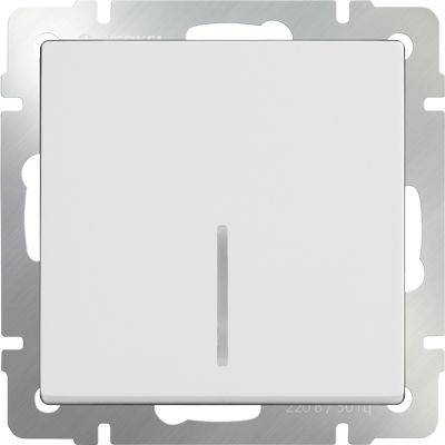 Werkel Выключатель одноклавишный с подсветкой белый WL01-SW-1G-LED 4690389059179, цвет белый