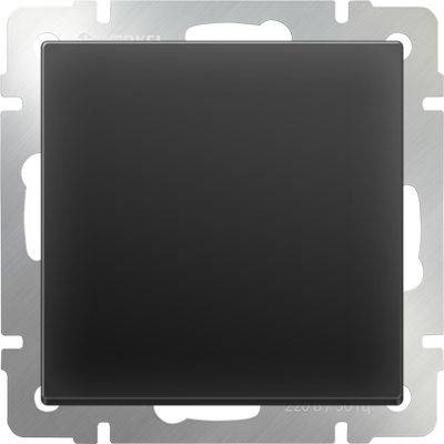 Werkel Выключатель одноклавишный черный матовый WL08-SW-1G 4690389054136 цвет черный