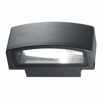 Уличный настенный светильник Ideal Lux Andromeda AP1 Nero в современном стиле, цвет черный