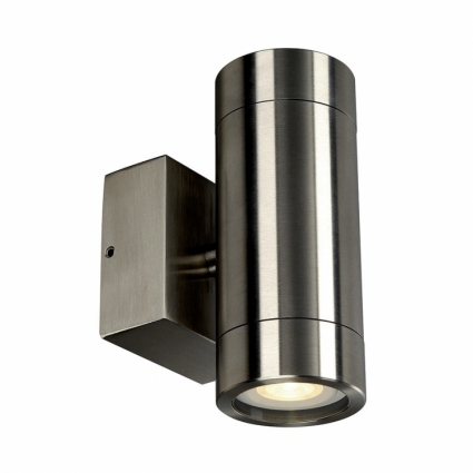 Уличный настенный светильник SLV Astina Steel GU10 233302 в современном стиле, цвет матовый никель