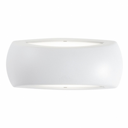 Уличный настенный светильник Ideal Lux Francy-1 AP1 Bianco в современном стиле, цвет белый