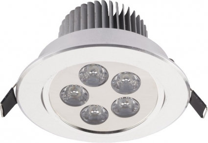Встраиваемый светодиодный светильник Nowodvorski Downlight Led 6822 в современном стиле, цвет серебро