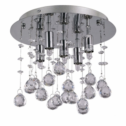 Потолочный светильник Ideal Lux Monnlight PL5 Cromo в стиле арт-деко, цвет хром