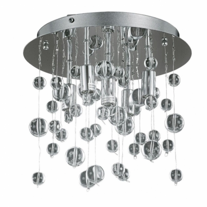 Потолочный светильник Ideal Lux Neve PL5 Cromo в современном стиле, цвет хром
