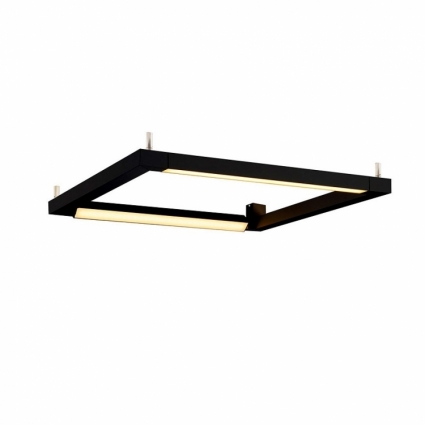 Потолочный светодиодный светильник SLV Open Grill Double Twist 157660 в современном стиле, цвет черный