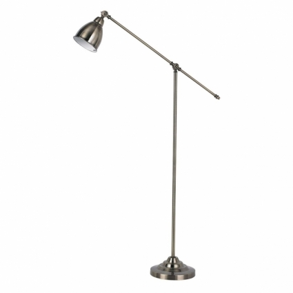 Торшер Ideal Lux Newton PT1 Nickel в стиле лофт, цвет матовый никель, мощность 60 Вт